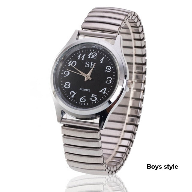 Couple Flexible Stretch Band Quartz Watches