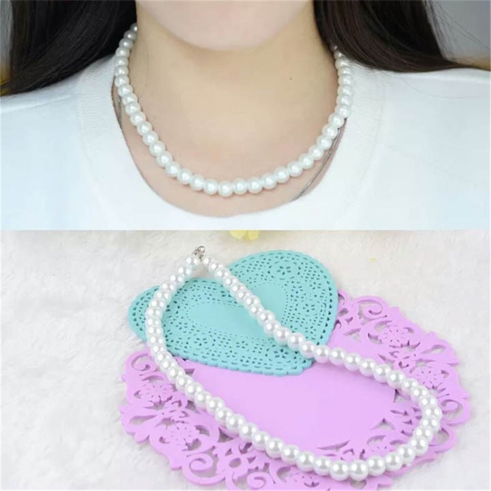 freshwater White South Sea Shell pearl necklace
