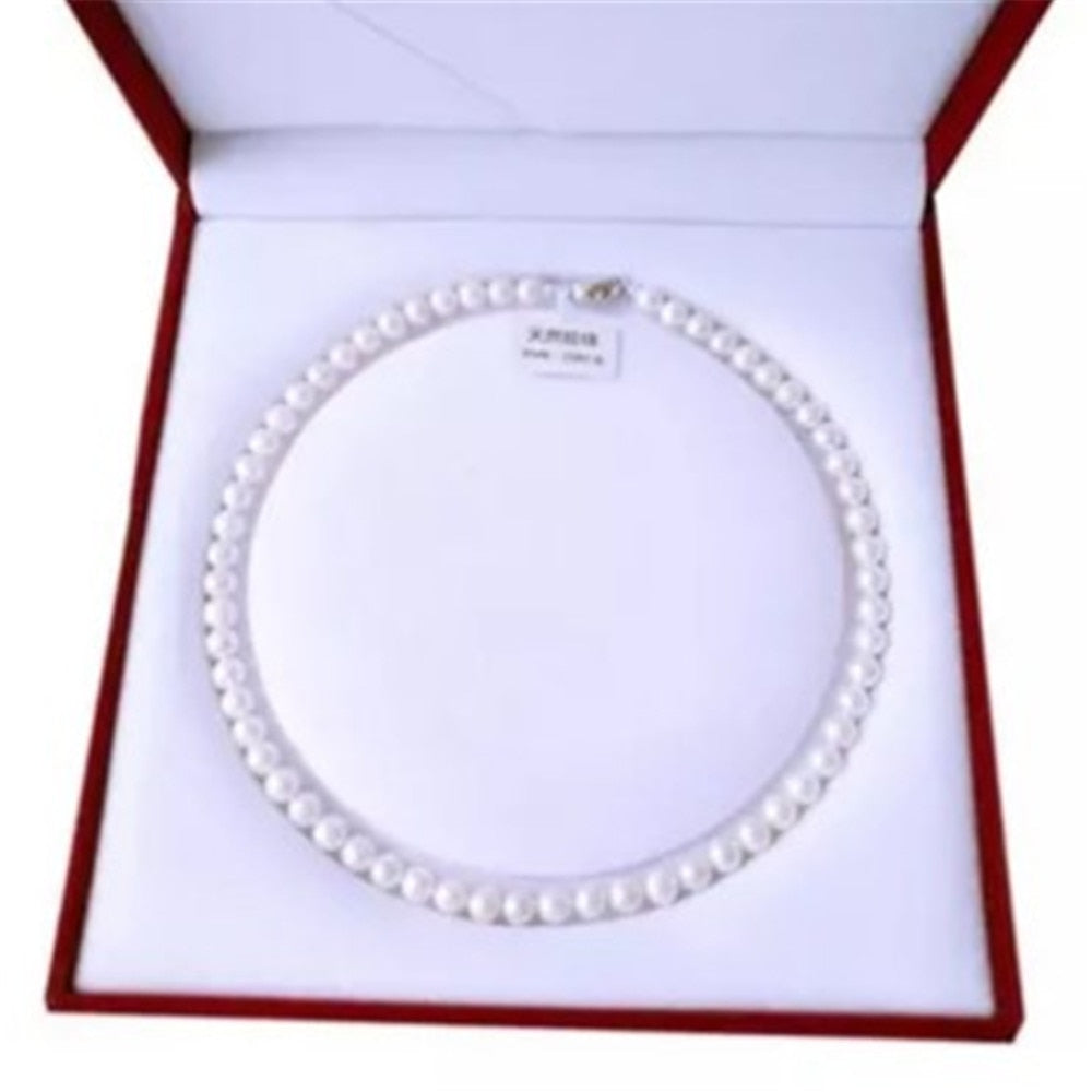 freshwater White South Sea Shell pearl necklace