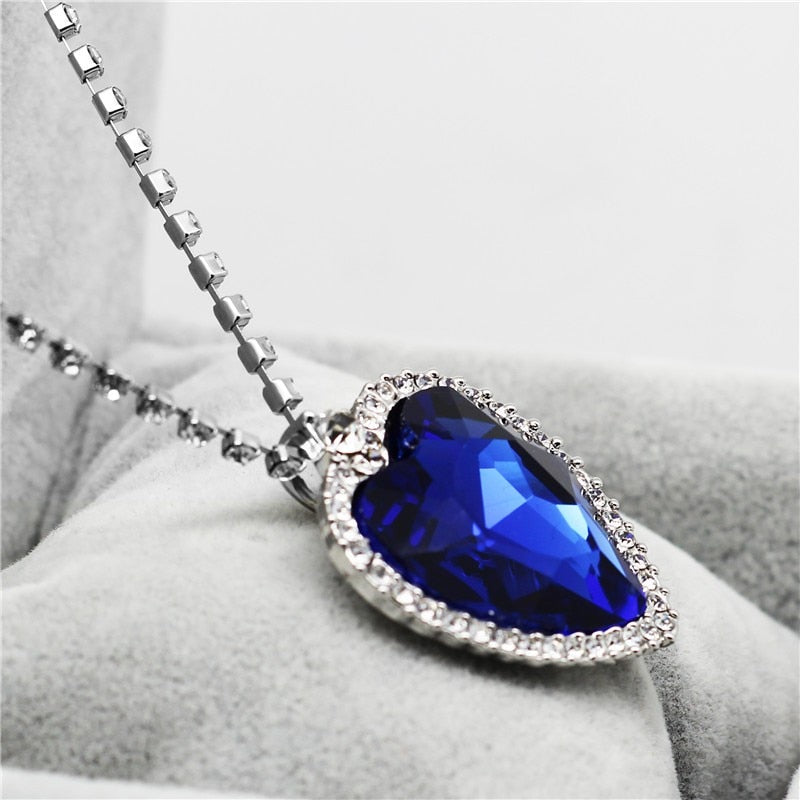 Women Crystal Rhinestones Necklace Earrings Ring Bracelet Set