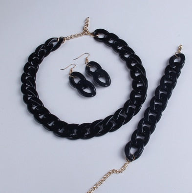 Fashion Acrylic Long Chain Necklace