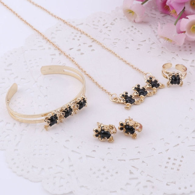 Gold-Color Baby Jewelry Set Gift Children Cute Jewelry Sets