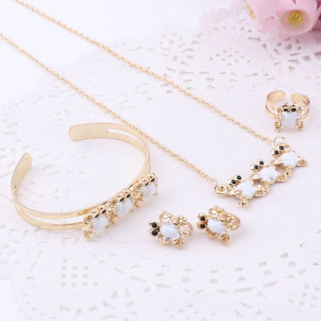 Gold-Color Baby Jewelry Set Gift Children Cute Jewelry Sets