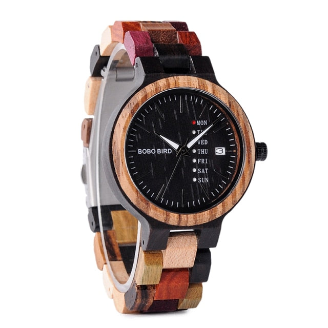 Men Women Quartz Week Date Timepiece