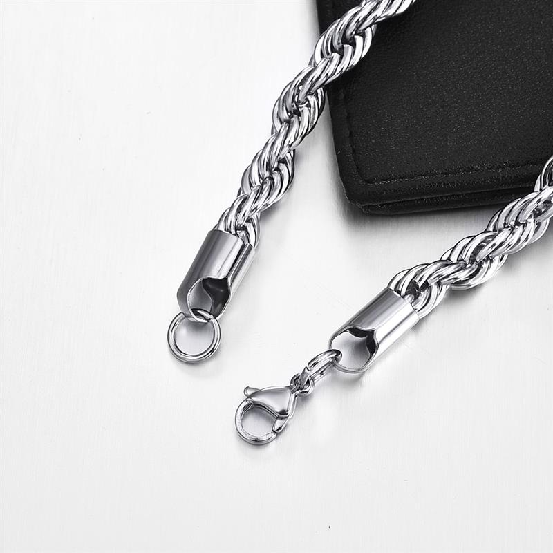 2mm-7mm Rope Chain Necklace