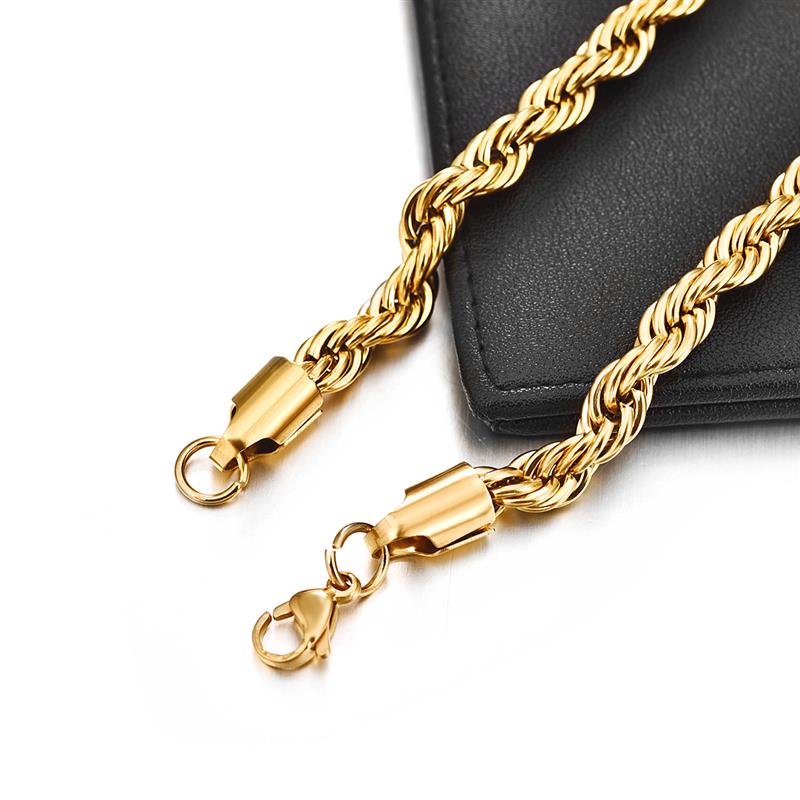 2mm-7mm Rope Chain Necklace