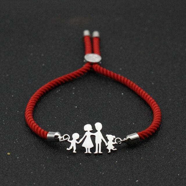Cute Bear New Simple Adjustable Lucky Red Rope Bracelets