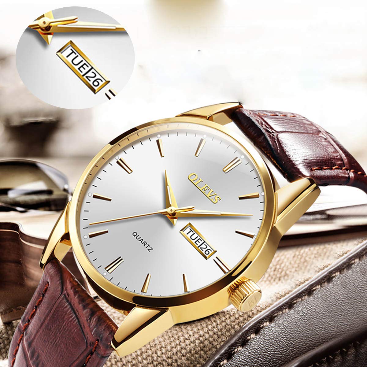 Couple Waterproof His and Her Quartz Wristwatch Set