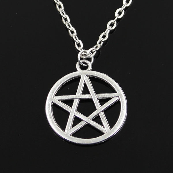 Fashion Star Pentagram Antique Silver Color Pendant