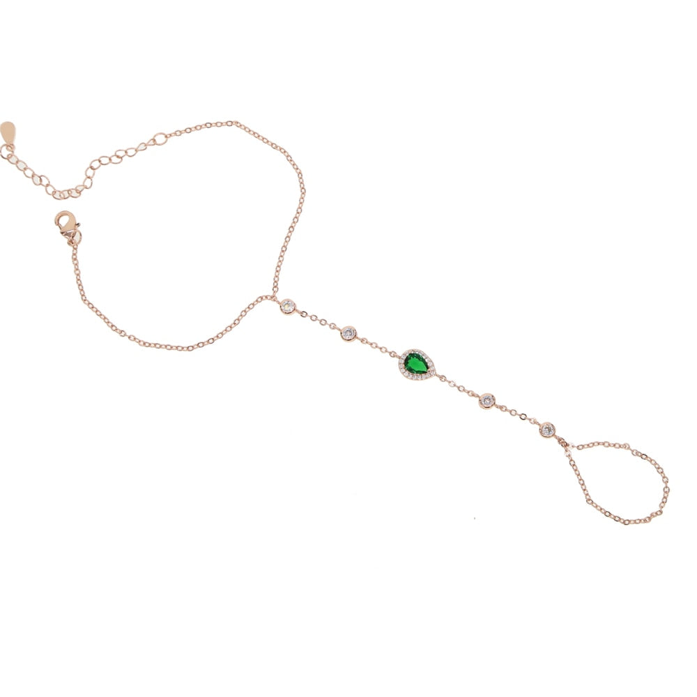 tear drop charm fashion european  women wristlet chain
