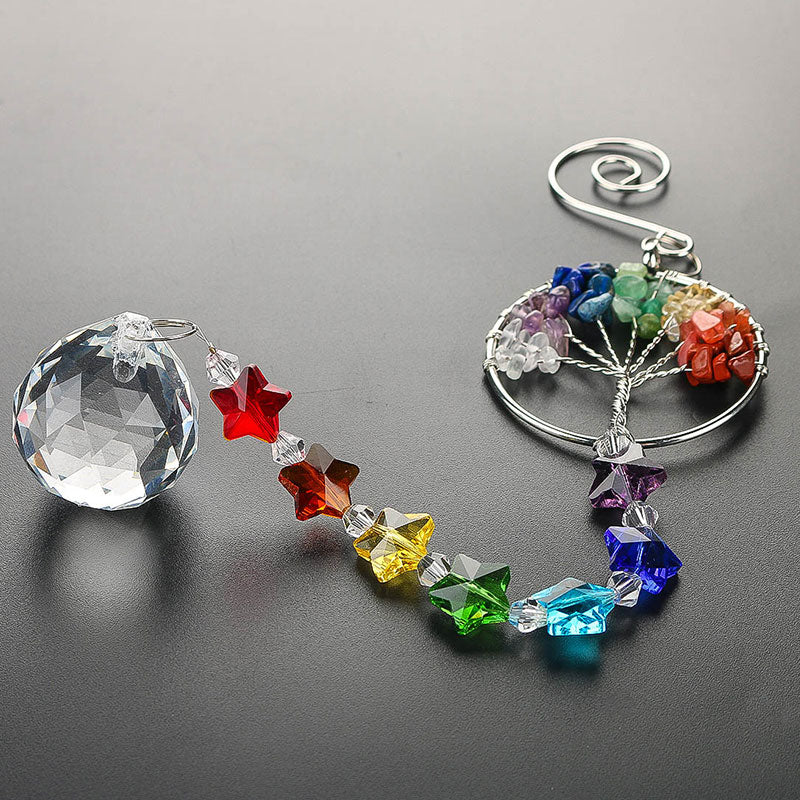 The Tree of Life Crystal Prism Ball Suncatcher