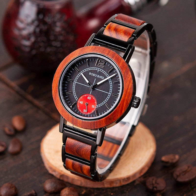 Luxury Wooden Watch Couple Stylish and Quality Wristwatch