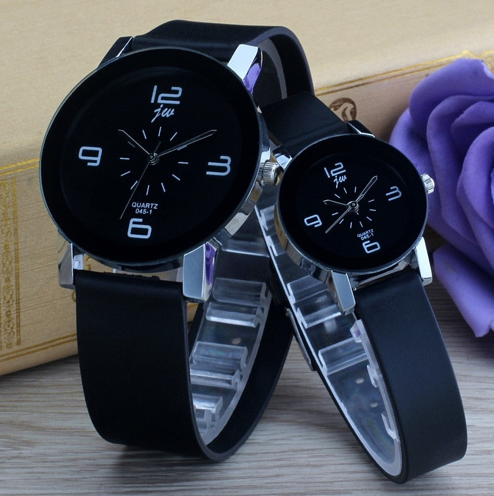 Leather Strap Geometry Sports Watch Lover Wristwatches