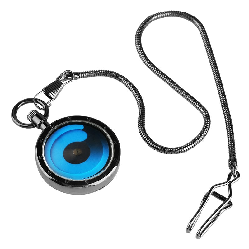 Color Gradient Concept Men Women Pocket Watch