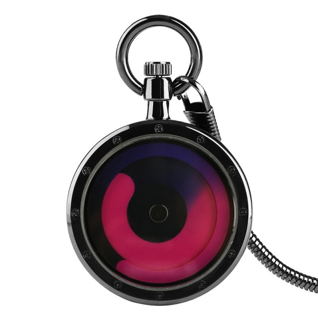 Color Gradient Concept Men Women Pocket Watch