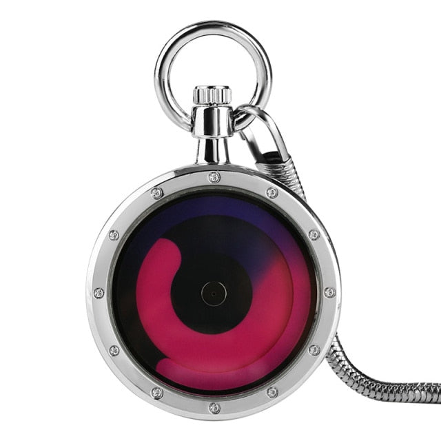 Color Gradient Concept Men Women Pocket Watch