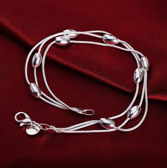 Charms beads Chain Beautiful silver color bracelet