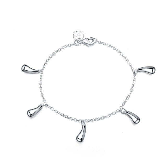 Charms beads Chain Beautiful silver color bracelet