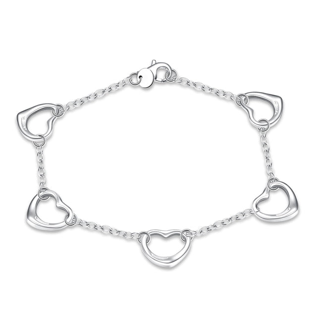 Charms beads Chain Beautiful silver color bracelet