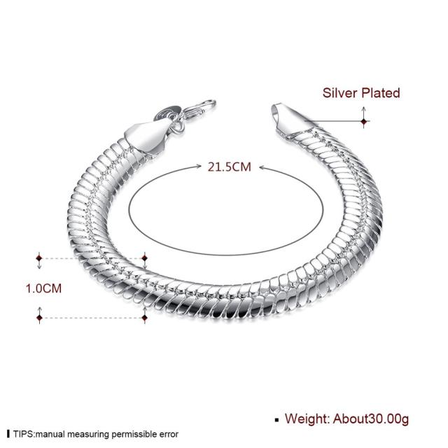 Charms beads Chain Beautiful silver color bracelet