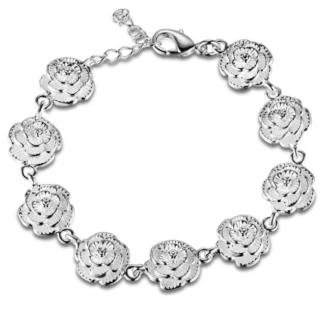 Charms beads Chain Beautiful silver color bracelet