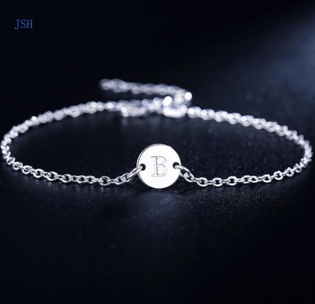 Charms beads Chain Beautiful silver color bracelet