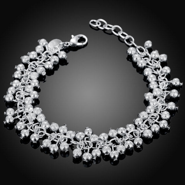Charms beads Chain Beautiful silver color bracelet