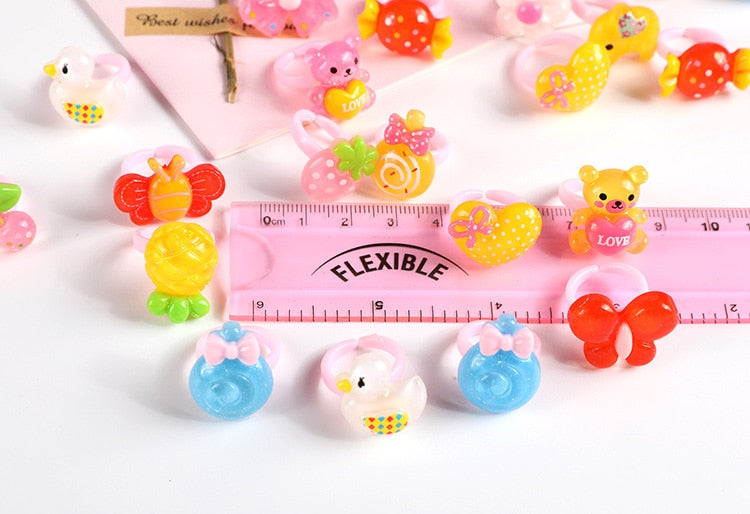 Children Jewelry Fashion Colored Multicolor Ring
