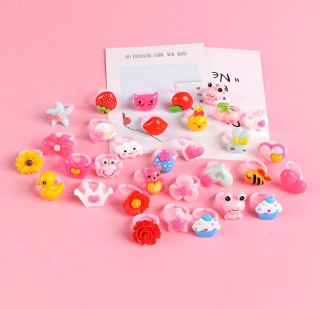 Children Jewelry Fashion Colored Multicolor Ring