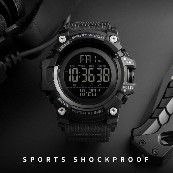 Countdown Stopwatch Sport Watch Mens Watches