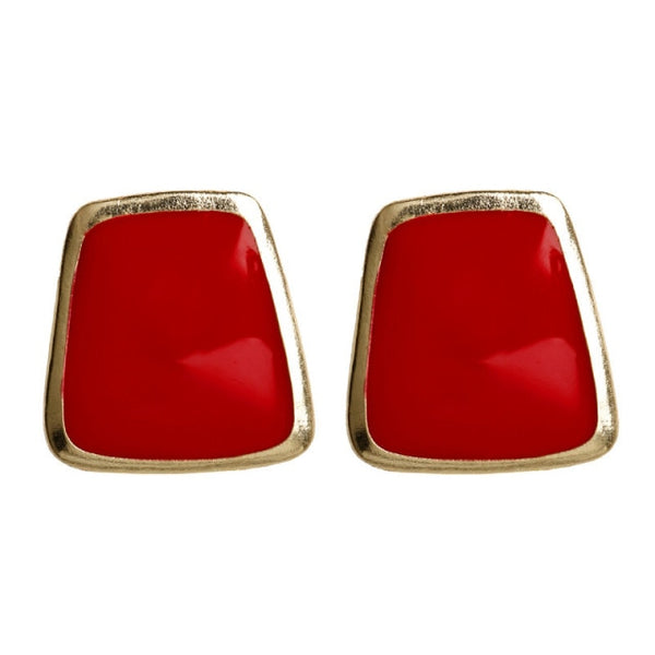 New Design Red Heart Stud Earring