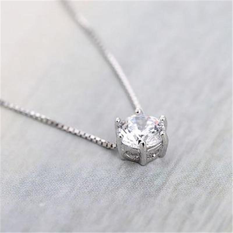 Women Fashion Simple Rhinestone Choker Necklace