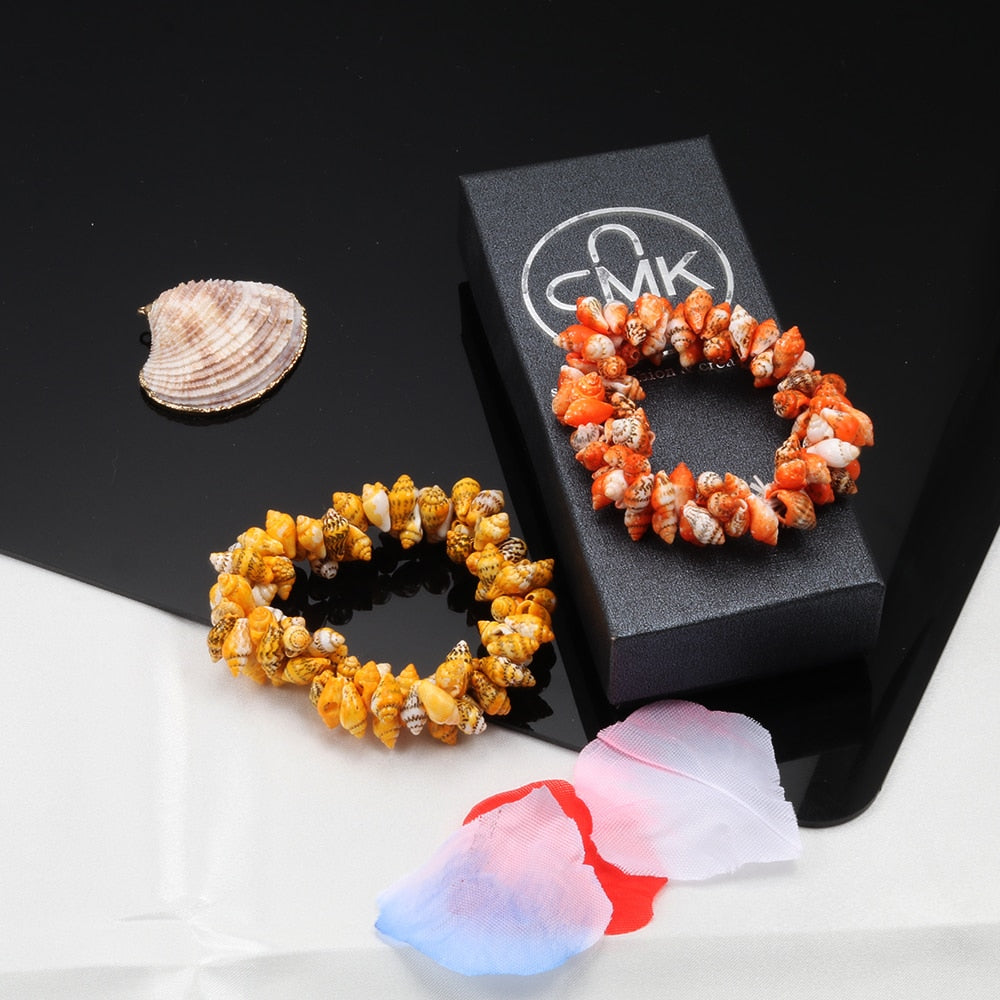 Hot Conch Shell Elastic Bracelet For Women