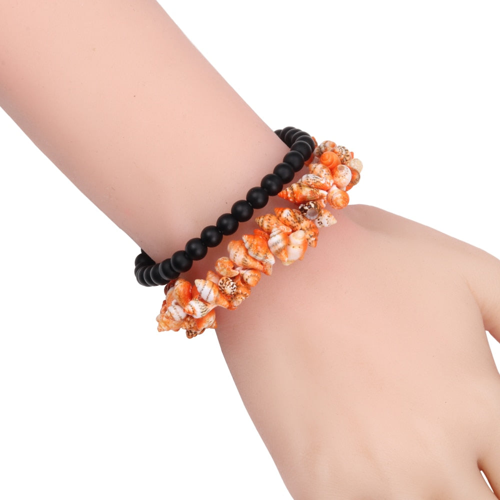 Hot Conch Shell Elastic Bracelet For Women
