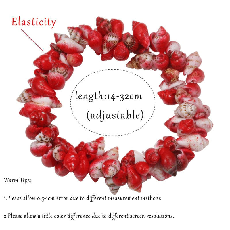 Hot Conch Shell Elastic Bracelet For Women