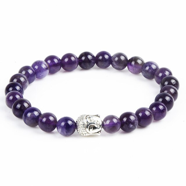 Buddha Head Bracelets Tiger Eye Lava Beads Bracelet