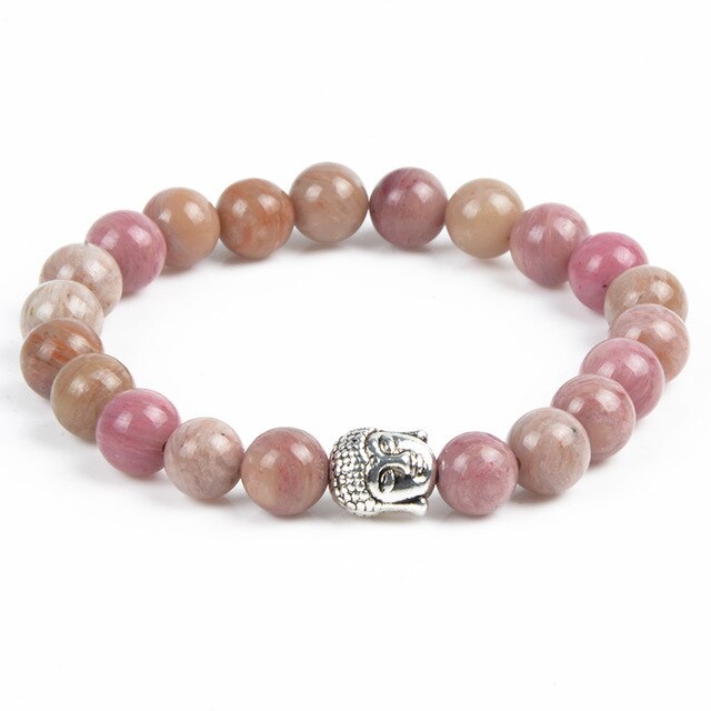 Buddha Head Bracelets Tiger Eye Lava Beads Bracelet