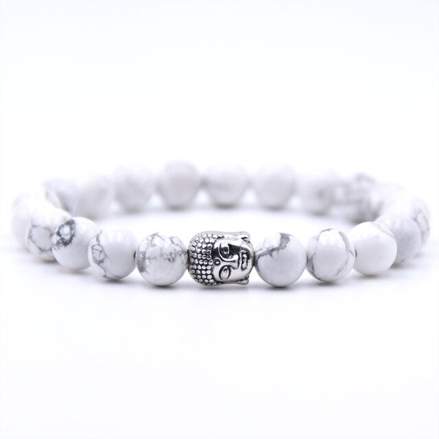 Buddha Head Bracelets Tiger Eye Lava Beads Bracelet