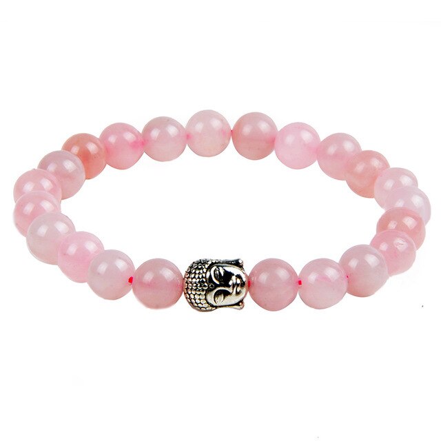 Buddha Head Bracelets Tiger Eye Lava Beads Bracelet