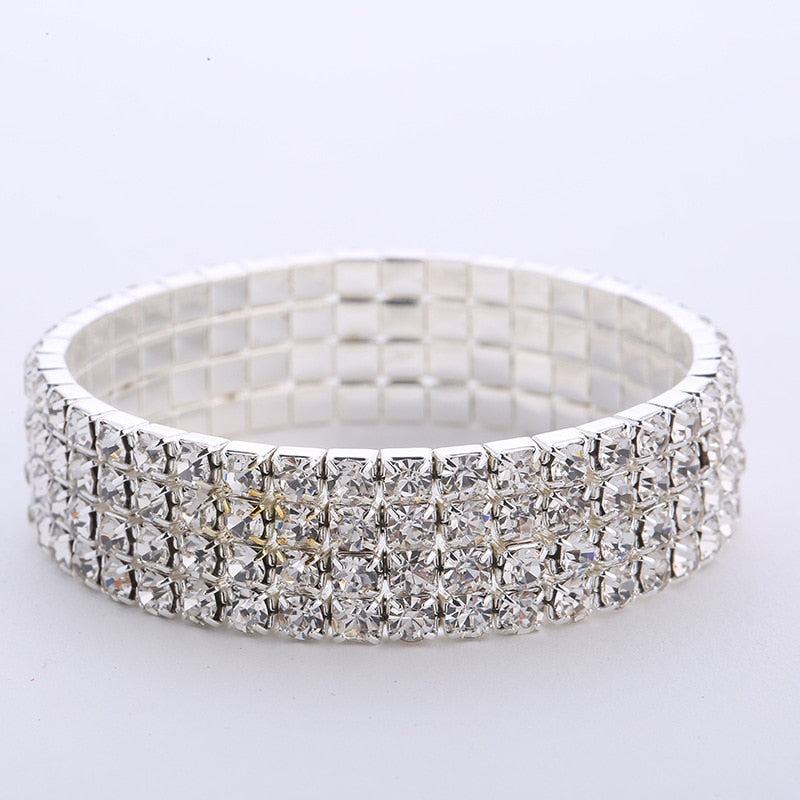 Fashion Crystal Stretch Shine Bracelets For Women