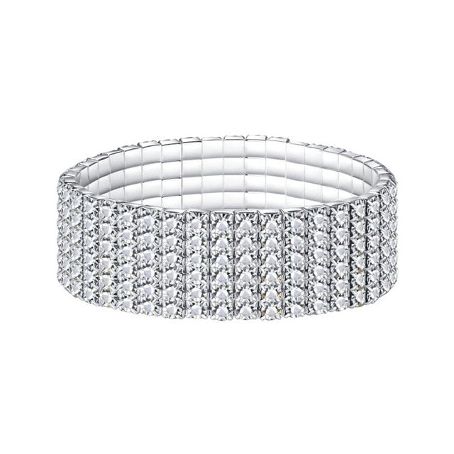 Fashion Crystal Stretch Shine Bracelets For Women