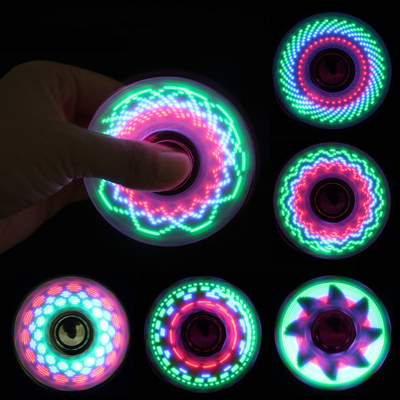 6 colors Creative LED Light Luminous Hand Spinner