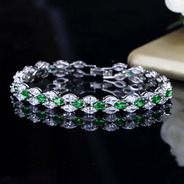 Trendy Royal Tennis Prom Party Bracelets
