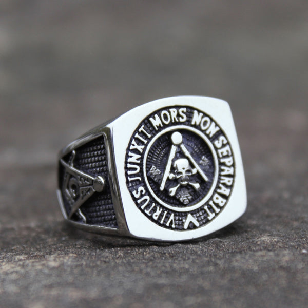 Mens Stainless Steel Ring  Scottish Rite Masonic Rings