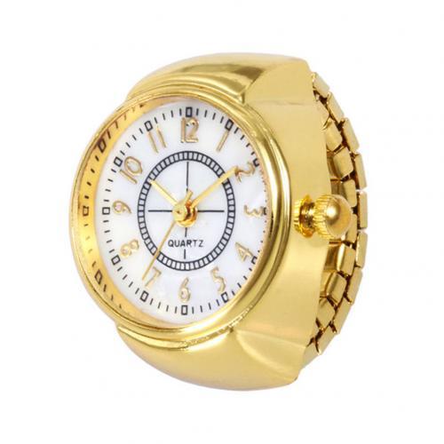 Round Dial Arabic Numerals Analog Quartz Ring Watches