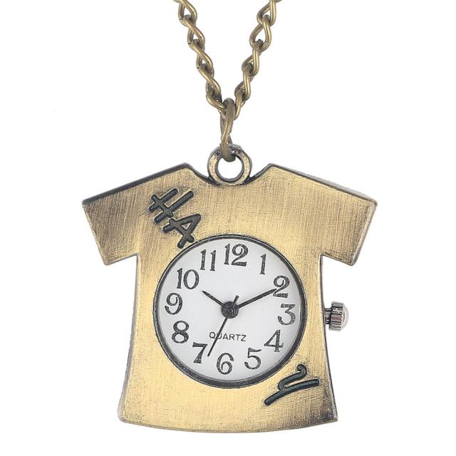 Antique Sewing Machine Quartz Pocket Watch