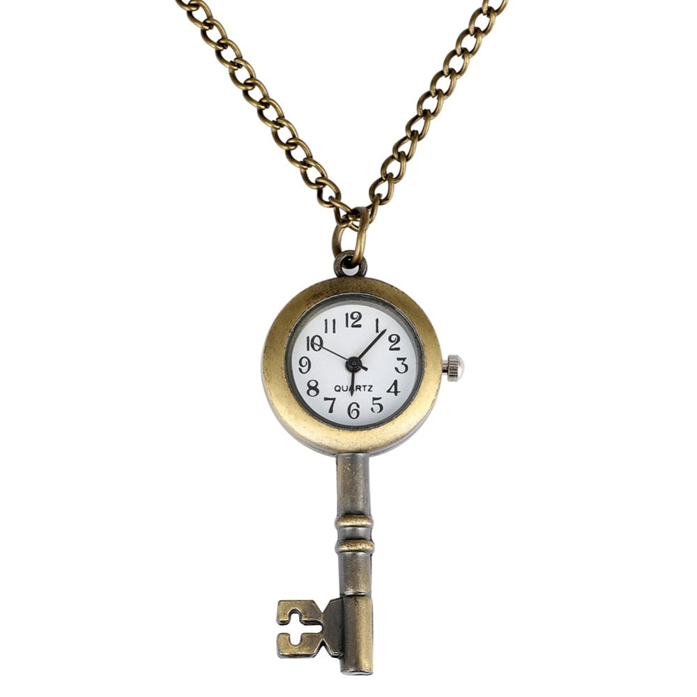 Antique Sewing Machine Quartz Pocket Watch