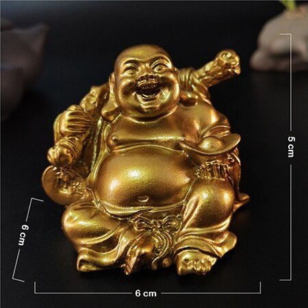 Golden Laughing Buddha Statue