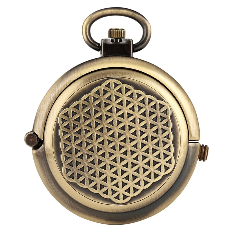 Retro Antique Hollow Cover Unique Double Turntable Capping Hand-Winding Watch