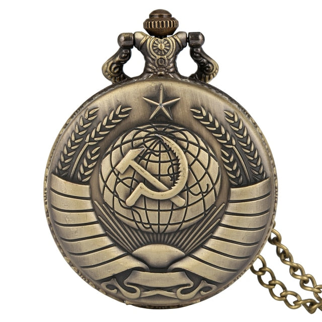 Soviet Union Symbol of Communism Pendant Watches Necklace